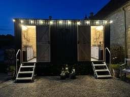 Luxury 2+1 Loo supplied to a Bell Tent Village by Kington Loos