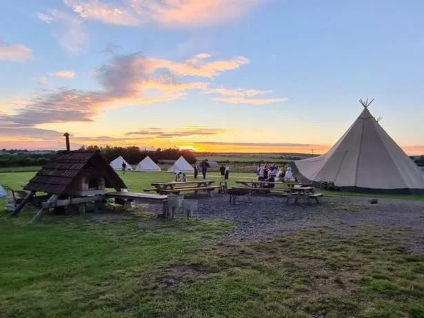 Showing the difference between Giant Tipis and Bell Tents.