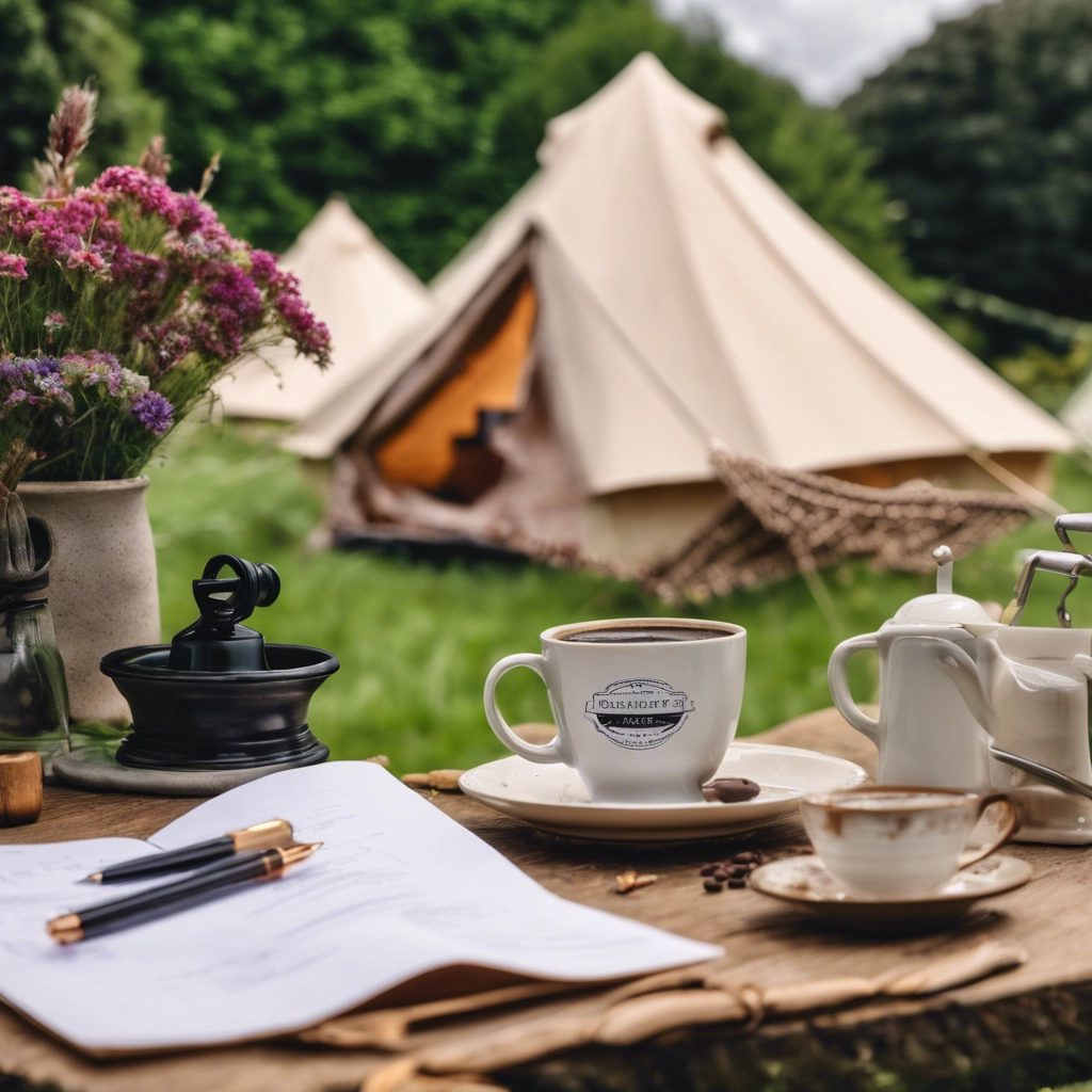 Bell tent hire setup showing effortless wedding planning and guest accommodation.