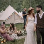 Wedding Accommodation Bell Tents: Everything Couples Need to Know 6 - Brilliant Bell Tent Hire Festival style wedding Bell tents