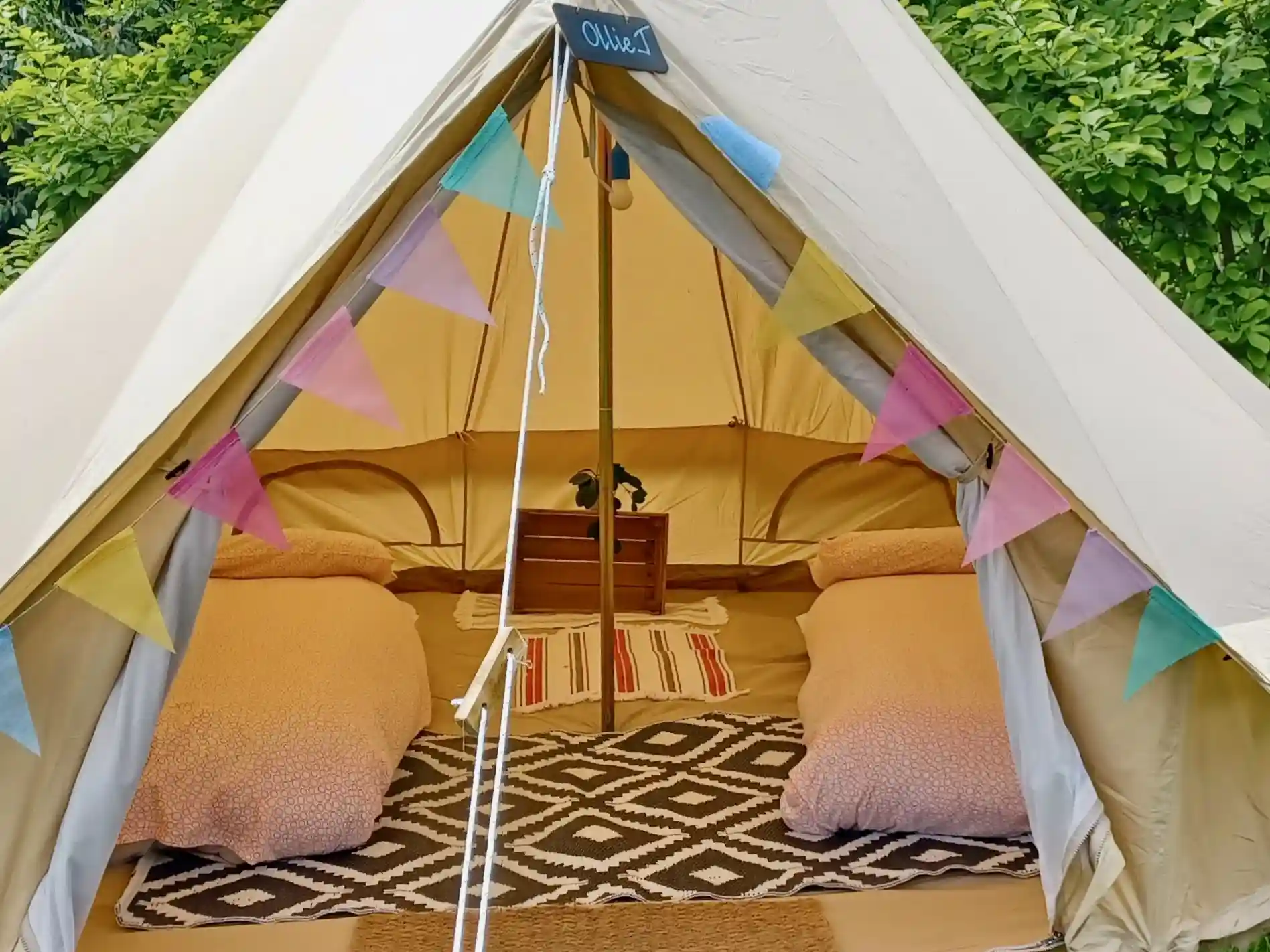 Party Bell Tent Hire | Get a Fast Quote | Landing Page 12 - Brilliant Bell Tent Hire Twin Bell Tent set up