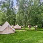 Brilliant-Bell-Tent-Hire-exterior-bells-in-the-woods-scaled